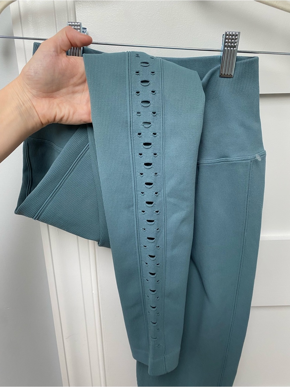Spiritual Gangster self love teal compression leggings - Picture 6 of 7